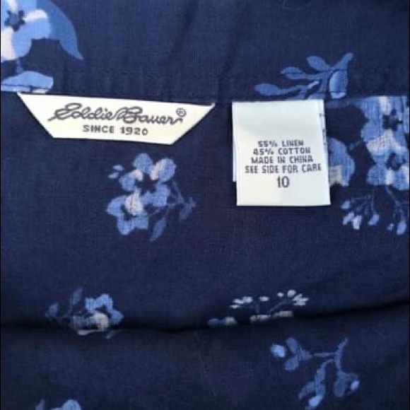 Eddie Bauer Linen Blend Wrap Skirt Size 10 - Picture 4 of 4